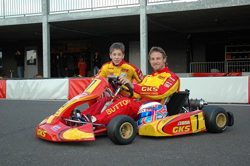 Robin Frijns en Jenson Button